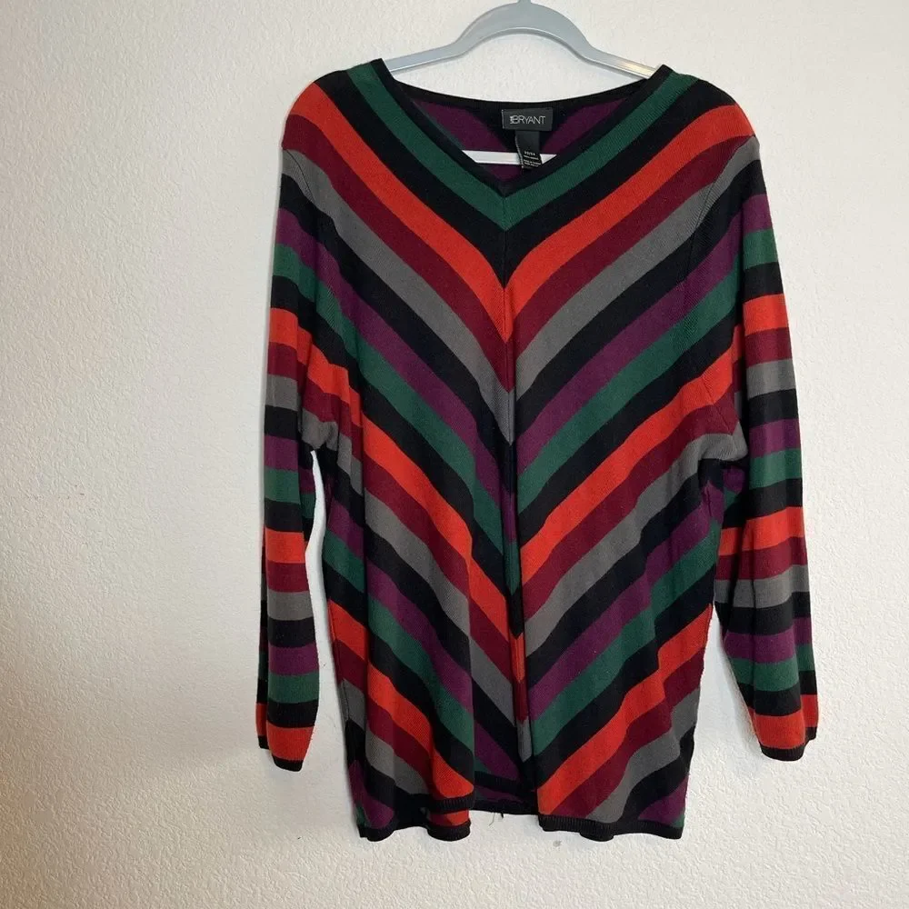 ‎Lane Bryant chevon striped sweater